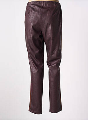 Pantalon slim stretch taille normale marron IMPULSION femme