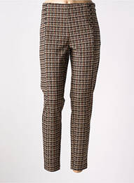 Pantalon 7/8 taille haute taille haute marron LCDN femme