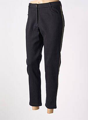 Pantalon 7/8 taille à pinces taille normale noir MERI & ESCA femme