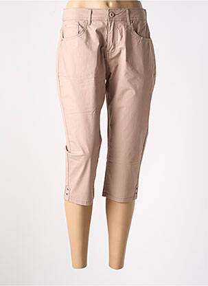 Corsaire tissage popeline taille normale marron S.QUISE femme