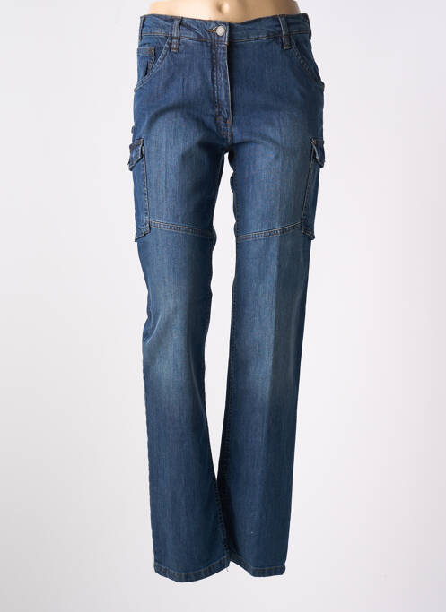 Jeans coupe slim stretch taille normale bleu LMA femme