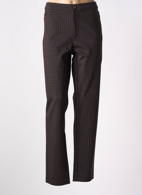 Pantalon slim stretch taille normale marron WALTRON femme