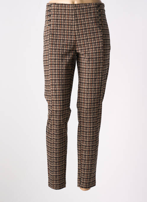 Pantalon 7/8 marron LCDN pour femme