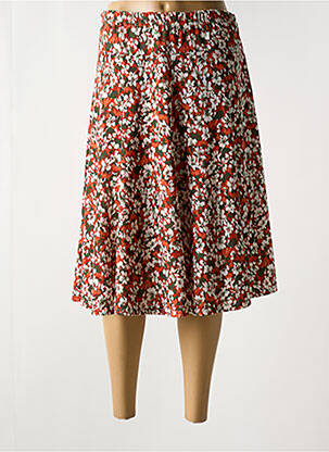 Jupe mi-longue coupe évasée rouge VETISTYLE femme