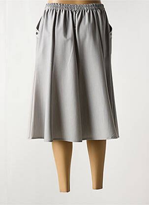 Jupe mi-longue coupe évasée gris ATLANTA femme