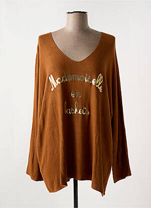 Pull marron LA PETITE NÎMOISE pour femme