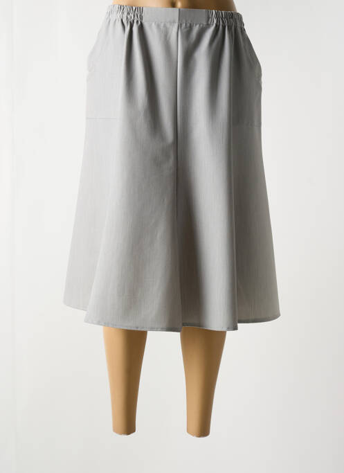 Jupe mi-longue coupe évasée gris ATLANTA femme