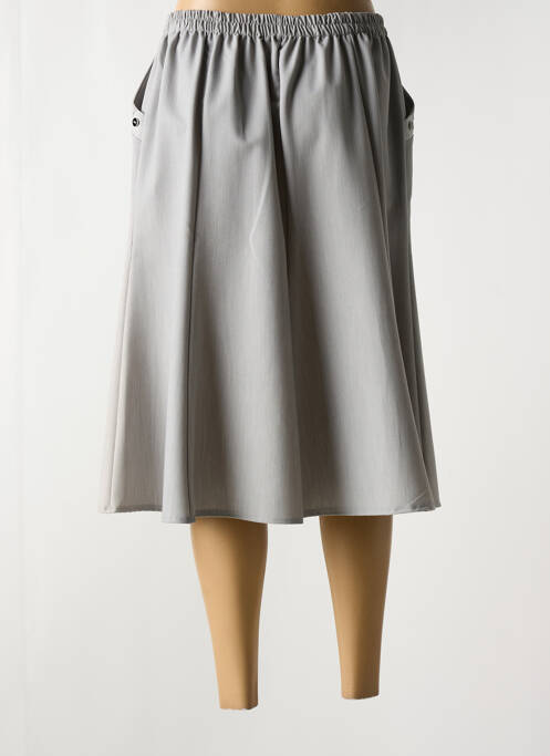 Jupe mi-longue coupe évasée gris ATLANTA femme