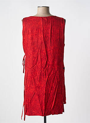 Robe courte sans manche sans manche rouge GARUDA GARUZO femme