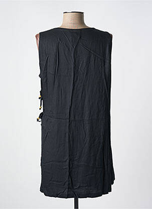 Robe courte sans manche sans manche noir GARUDA GARUZO femme