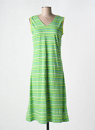 Robe mi-longue sans manche sans manche vert LES MARINS DE JAC JAC femme