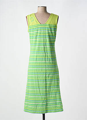 Robe mi-longue sans manche sans manche vert LES MARINS DE JAC JAC femme