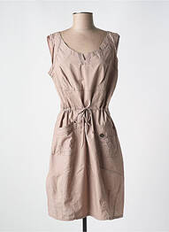 Robe mi-longue sans manche sans manche marron JAC JAC femme