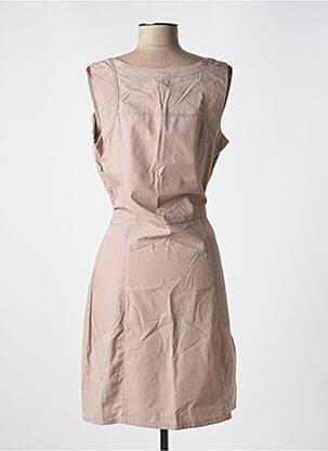 Robe mi-longue sans manche sans manche marron JAC JAC femme