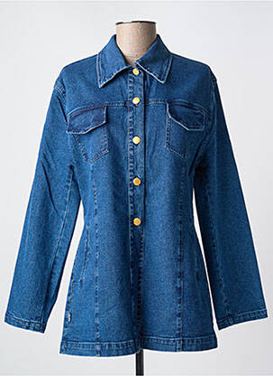 Veste casual poches bleu PANDOLFI femme