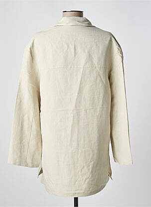 Tunique manches longues tissage crêpe vert PANDOLFI femme