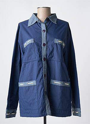 Parka manches longues sans capuche bleu LES MARINS DE JAC JAC femme