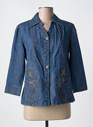 Veste casual poches bleu JAC JAC femme