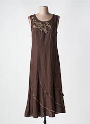 Robe mi-longue marron JAC JAC pour femme seconde vue