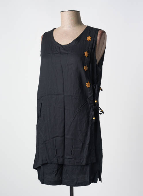 Robe courte noir GARUDA GARUZO pour femme