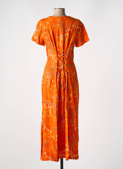 Robe longue orange GARUDA GARUZO pour femme