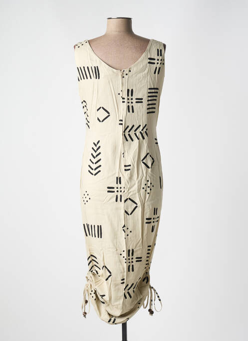 Robe mi-longue beige GARUDA GARUZO pour femme