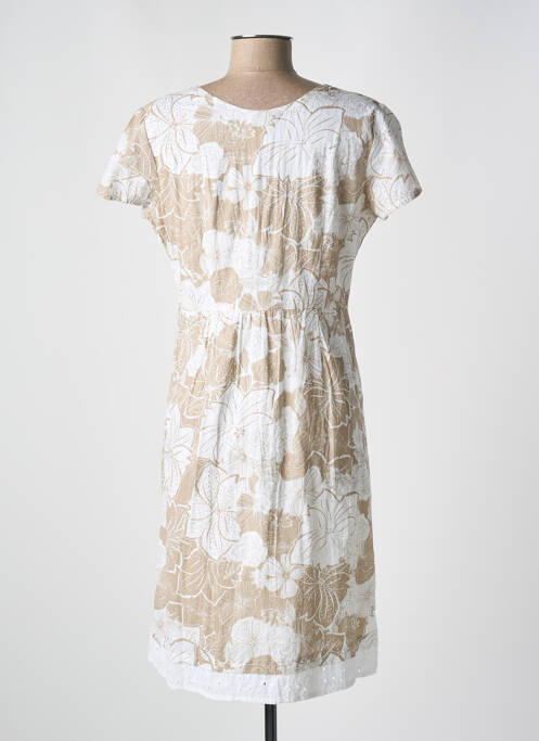 Robe mi-longue beige JAC JAC pour femme