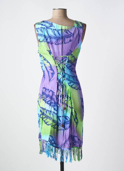 Robe mi-longue bleu GARUDA GARUZO pour femme