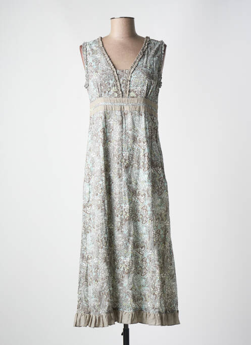 Robe mi-longue gris JAC JAC pour femme