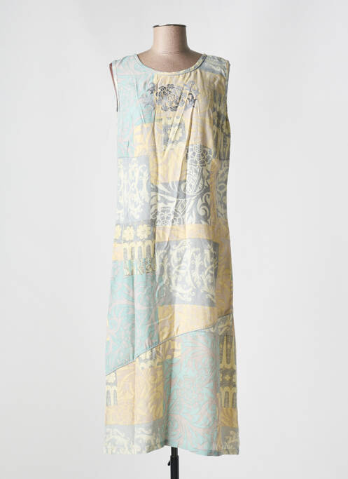 Robe mi-longue jaune JAC JAC pour femme