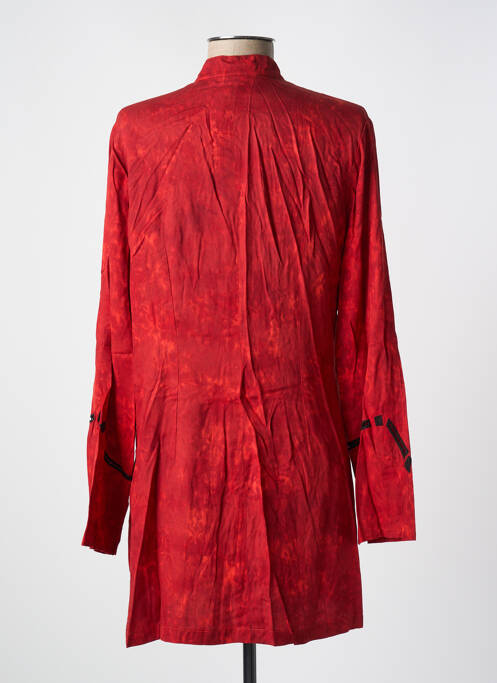Tunique manches longues rouge GARUDA GARUZO pour femme