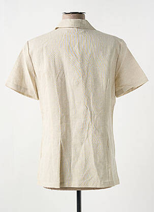 Veste casual col chemisier beige PANDOLFI femme