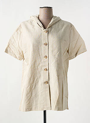 Veste casual coupe droite beige PANDOLFI femme