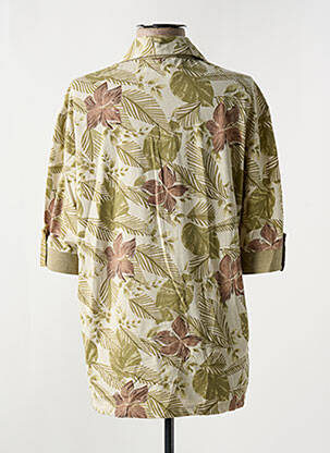 Blouse tissage popeline manches 3/4 vert JAC JAC femme