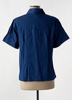 Chemisier manches courtes manches courtes bleu JAC JAC femme