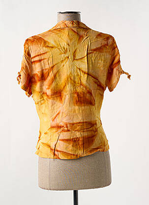 Chemisier manches courtes manches courtes orange GARUDA GARUZO femme