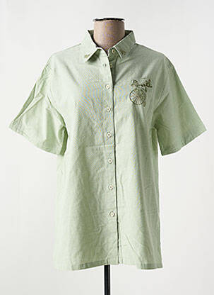 Chemisier manches courtes manches courtes vert JAC JAC femme