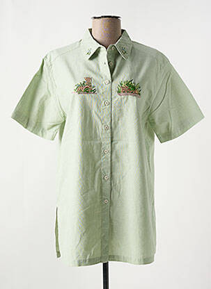 Chemisier manches courtes manches courtes vert JAC JAC femme