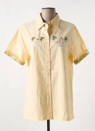 Chemisier manches courtes manches courtes jaune JAC JAC femme