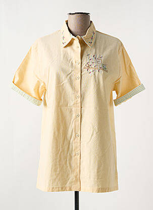 Chemisier manches courtes manches courtes jaune JAC JAC femme