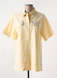 Chemisier manches courtes manches courtes jaune JAC JAC femme