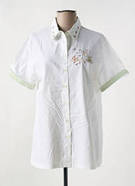 Chemisier manches courtes manches courtes blanc JAC JAC femme