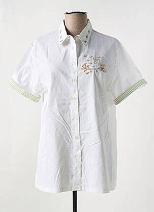 Chemisier manches courtes manches courtes blanc JAC JAC femme