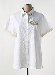 Chemisier manches courtes manches courtes blanc JAC JAC femme