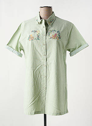 Chemisier manches courtes manches courtes vert JAC JAC femme