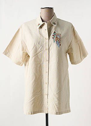 Chemisier manches courtes manches courtes beige JAC JAC femme
