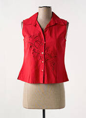 Gilet sans manche rouge JAC JAC pour femme seconde vue