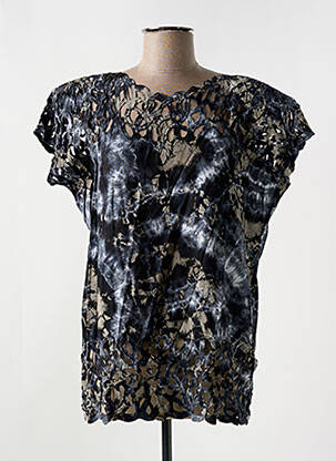 T-shirt gris GARUDA GARUZO pour femme