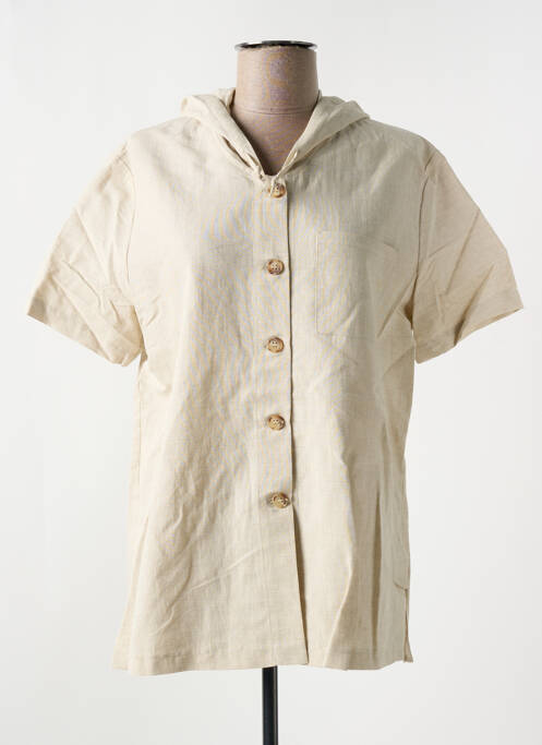 Veste casual coupe droite beige PANDOLFI femme