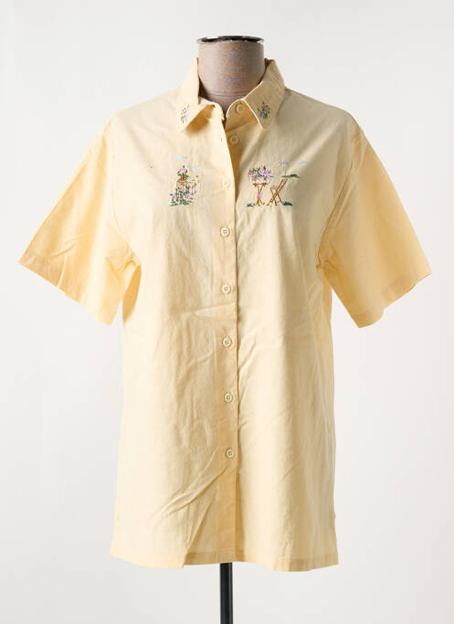 Chemisier manches courtes manches courtes jaune JAC JAC femme